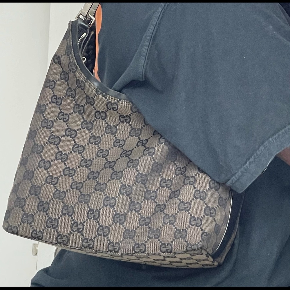 Authentic Gucci Monogram Shoulder Bag